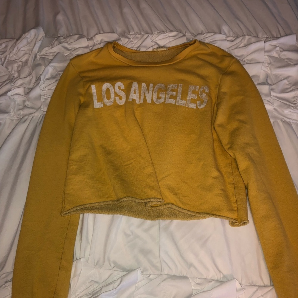 yellow crop top